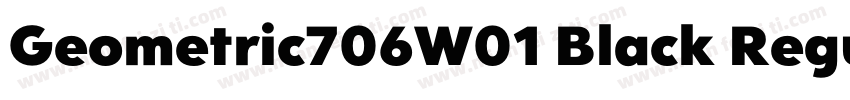 Geometric706W01 Black Regular字体转换